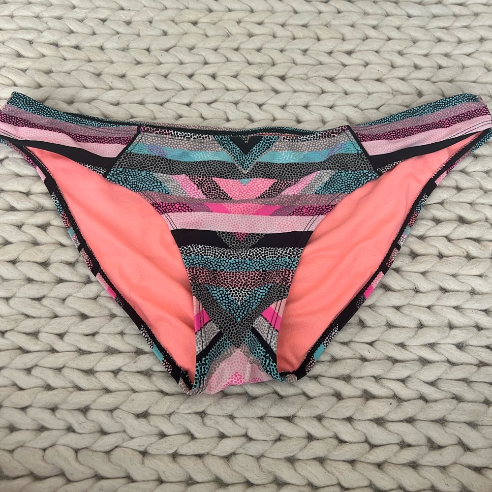 Xhilaration Pink Multi Printed Bikini Bottom